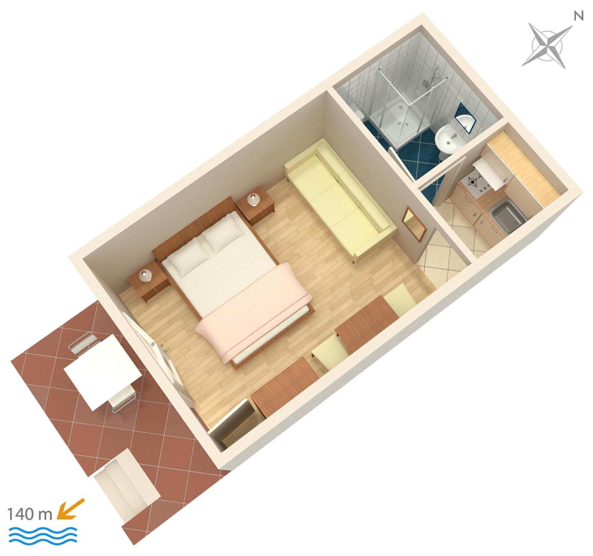 Apartments And Rooms By The Sea Brela, Makarska - 2752 Ngoại thất bức ảnh