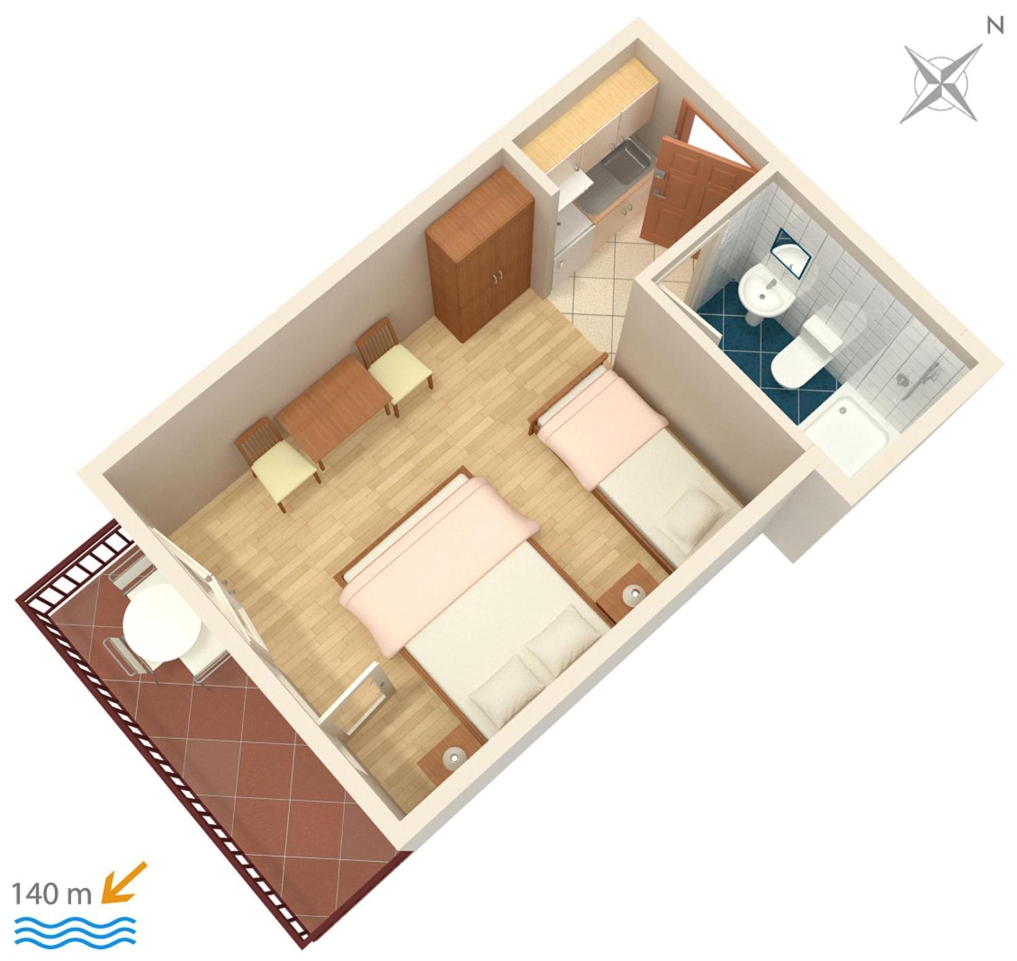 Apartments And Rooms By The Sea Brela, Makarska - 2752 Ngoại thất bức ảnh