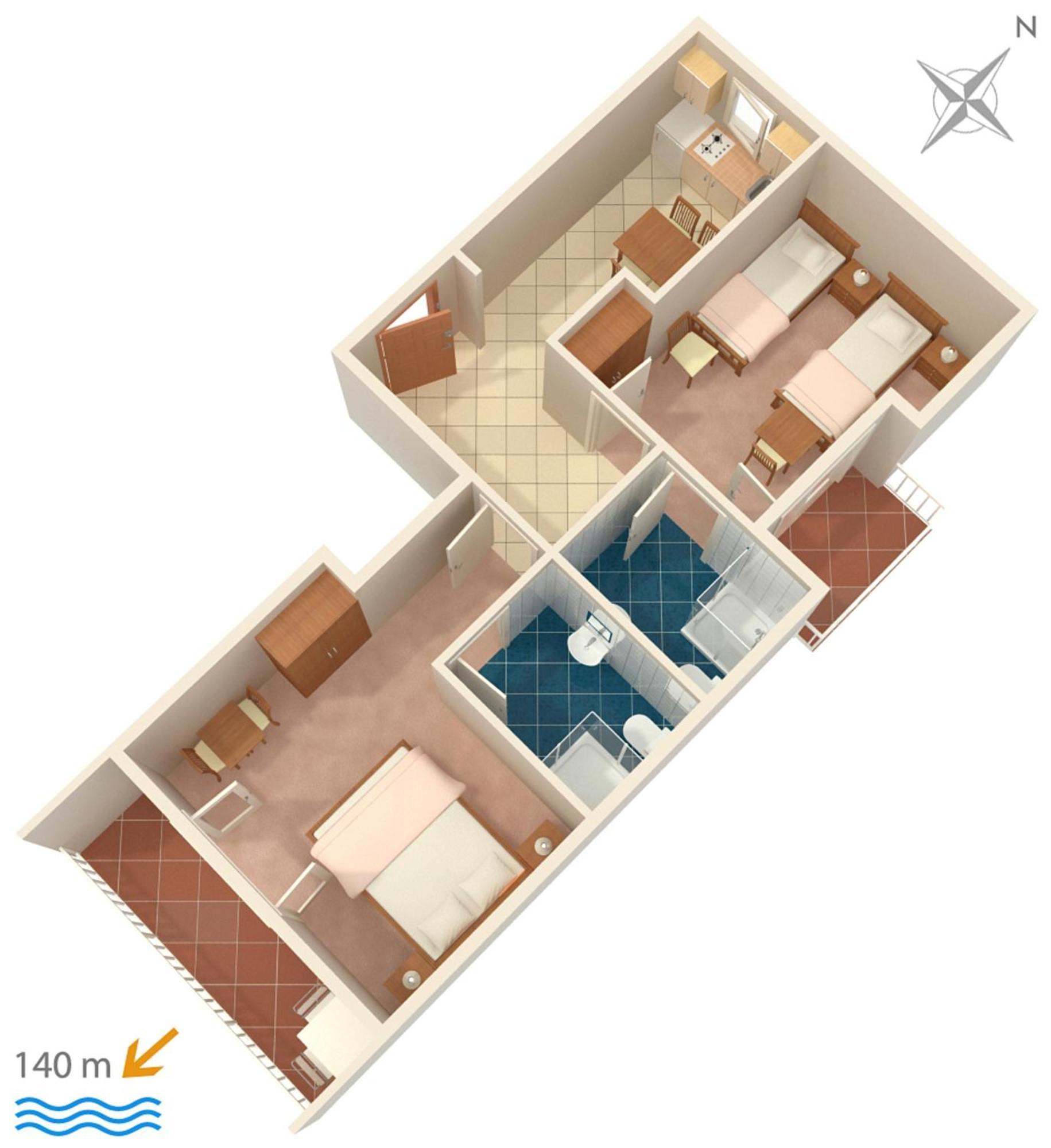 Apartments And Rooms By The Sea Brela, Makarska - 2752 Ngoại thất bức ảnh
